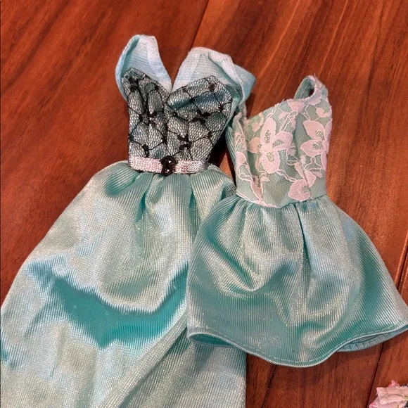 Collection of vintage Barbie clothing